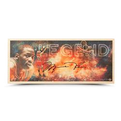 Michael Jordan Signed Chicago Bulls "Legend" 11x26 Limited Edition Bamboo Print (UDA COA)