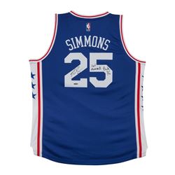 Ben Simmons Signed Philadelphia 76ers Authentic Jersey Inscribed "#1 Overall Pick 16" (UDA COA)