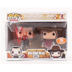 Jeffrey Dean Morgan Signed "The Walking Dead" Negan  Carl Grimes Funko Pop Vinyl Figure (JSA COA)