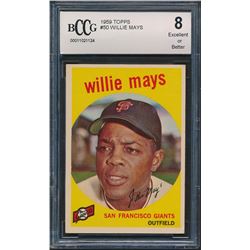 1959 Topps #50 Willie Mays (BCCG 8)