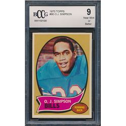 1970 Topps #90 O.J. Simpson (BCCG 9)