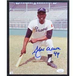 Hank Aaron Signed Atlanta Braves 8x10 Photo (JSA Hologram)