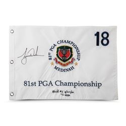 Tiger Woods Signed Limited Edition 1999 PGA Championship Pin Flag (UDA COA)