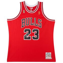 Michael Jordan Signed 1997 Chicago Bulls NBA Finals Jersey (UDA COA)