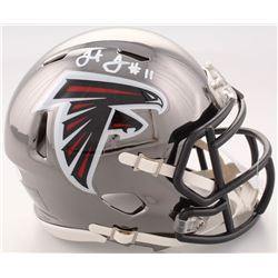 Julio Jones Signed Atlanta Falcons Chrome Speed Mini-Helmet (JSA COA)