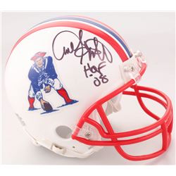 Andre Tippett Signed New England Patriots Throwback Mini Helmet Inscribed "HOF 08" (JSA COA)