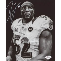 Ray Lewis Signed Baltimore Ravens 8x10 Photo (JSA COA)