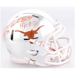Earl Campbell  Ricky Williams Signed Texas Longhorns Chrome Speed Mini-Helmet Inscribed "HT 77"  "HT