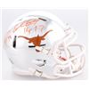 Image 1 : Earl Campbell  Ricky Williams Signed Texas Longhorns Chrome Speed Mini-Helmet Inscribed "HT 77"  "HT