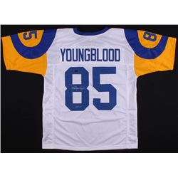 Jack Youngblood Signed Los Angeles Rams Jersey Inscribed "HOF 01" (Radtke COA)