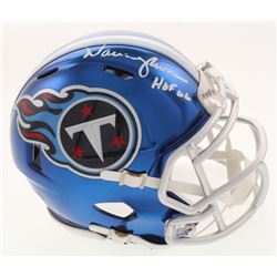 Warren Moon Signed Tennessee Titans Chrome Speed Mini Helmet Inscribed "HOF 06" (Radtke COA)