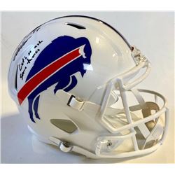 Josh Allen Signed Buffalo Bills Full-Size Speed Helmet Inscribed "Let's Smash Some Tables" (Beckett 
