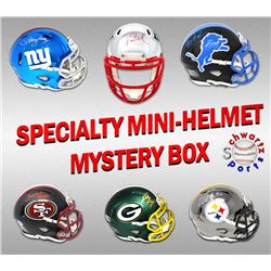 Football Superstar Signed Specialty Mini Helmet Mystery Box - Series 2 (Limited to 100) - (ALL MINI 