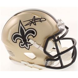 Alvin Kamara Signed New Orleans Saints Speed Mini Helmet (Radtke COA)