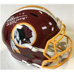 Joe Theismann Signed Washington Redskins Full-Size Speed Helmet Inscribed "SB XVII Champs" (Beckett 