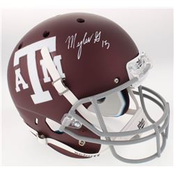 Myles Garrett Signed Texas AM Aggies Full-Size Custom Matte Maroon Helmet (JSA COA)