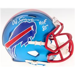 O.J. Simpson Signed Buffalo Bills Blaze Speed Mini Helmet Inscribed "H.O.F. 85" (JSA COA)