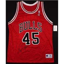 Michael Jordan Signed Chicago Bulls Jersey (PSA LOA)