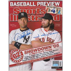 Derek Jeter  Johnny Damon Signed 2005 Sports Illustrated Magazine (Steiner COA)
