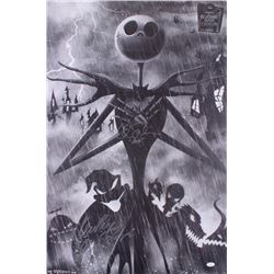 Chris Sarandon  Ken Page Signed "The Nightmare Before Christmas" 22.5x34 Poster Inscribed "Jack"  "O