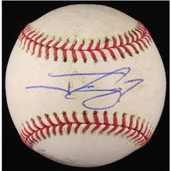 Jonny Gomes Signed OML Baseball (JSA COA)