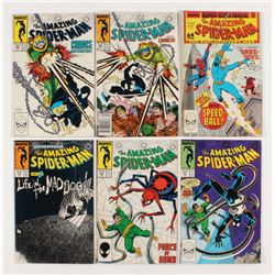 Lot of (6) 1987-88 "The Amazing Spider-Man" #295-299 Marvel Comic Books