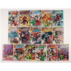 Lot of (16) 1990-91 "The Amazing Spider-Man" #329-344 Marvel Comic Books