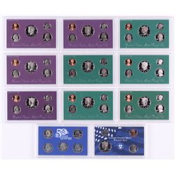 Lot of (10) 1990-1999 United States Mint Proof Sets