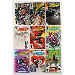 Lot of (9) 1987-88 "The Amazing Spider-Man" #288-295 Marvel Comic Books