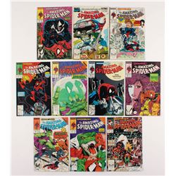 Lot of (10) 1988-89 "The Amazing Spider-Man" #308-316 Marvel Comic Books