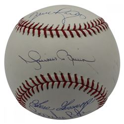 New York Yankees LE OML Baseball Team-Signed by (4) with Mariano Rivera, Goose Gossage, Dave Righett