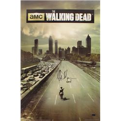 Jeffrey Dean Morgan Signed "The Walking Dead" 24x36 Poster Inscribed "Negan" (Radtke COA)