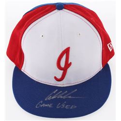 Austin Meadows Signed Game-Used Indianapolis Indians New Era Fitted Baseball Hat Inscribed "Game Use
