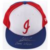 Image 1 : Austin Meadows Signed Game-Used Indianapolis Indians New Era Fitted Baseball Hat Inscribed "Game Use