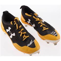 Pair of (2) Austin Meadows Signed Game-Used Under Armour Cleats Inscribed "2018 Game Used" (Radtke C