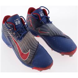 Pair of (2) Jason Heyward Game-Used Nike Air Swingman Legend Cleats (Radkte COA)