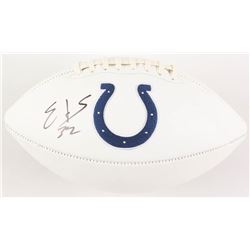Edgerrin James Signed Indianapolis Colts Logo Football (Radtke COA)