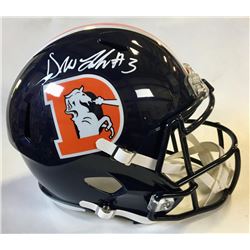 Drew Lock Signed Denver Broncos Full-Size Throwback Speed Helmet (Beckett COA)
