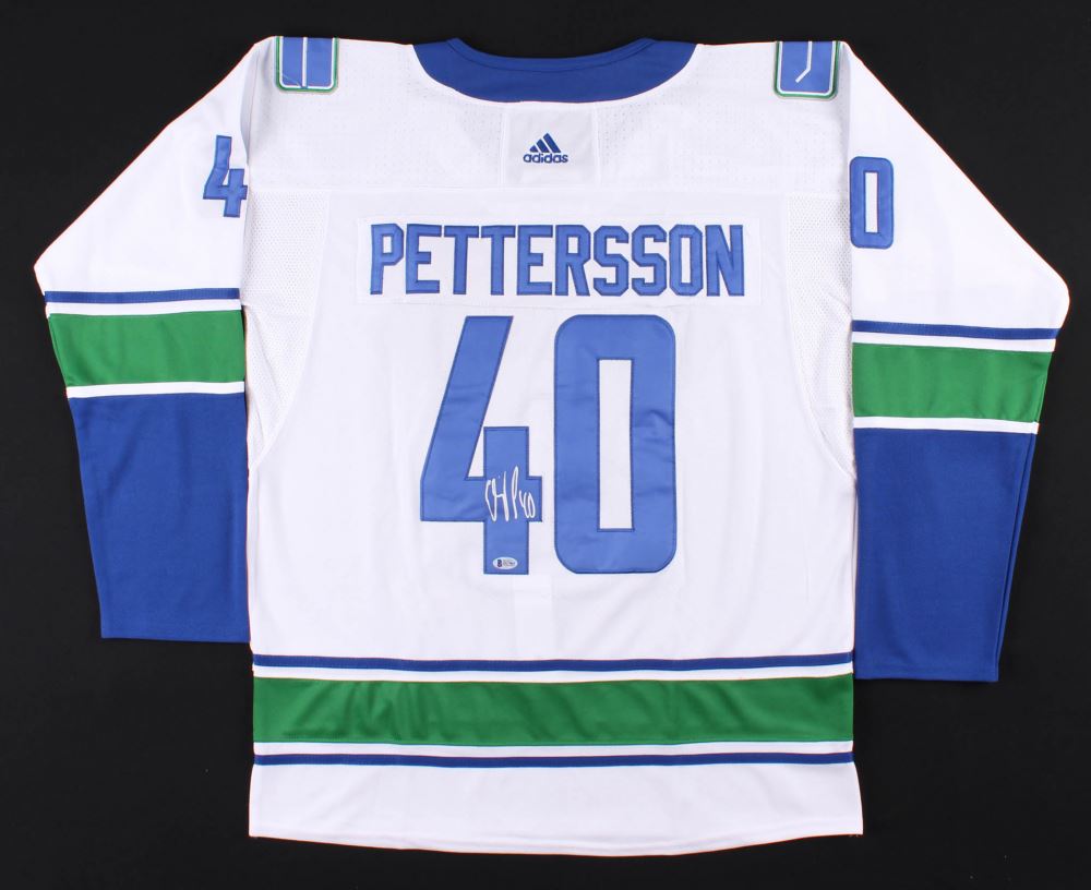 elias pettersson signed jersey