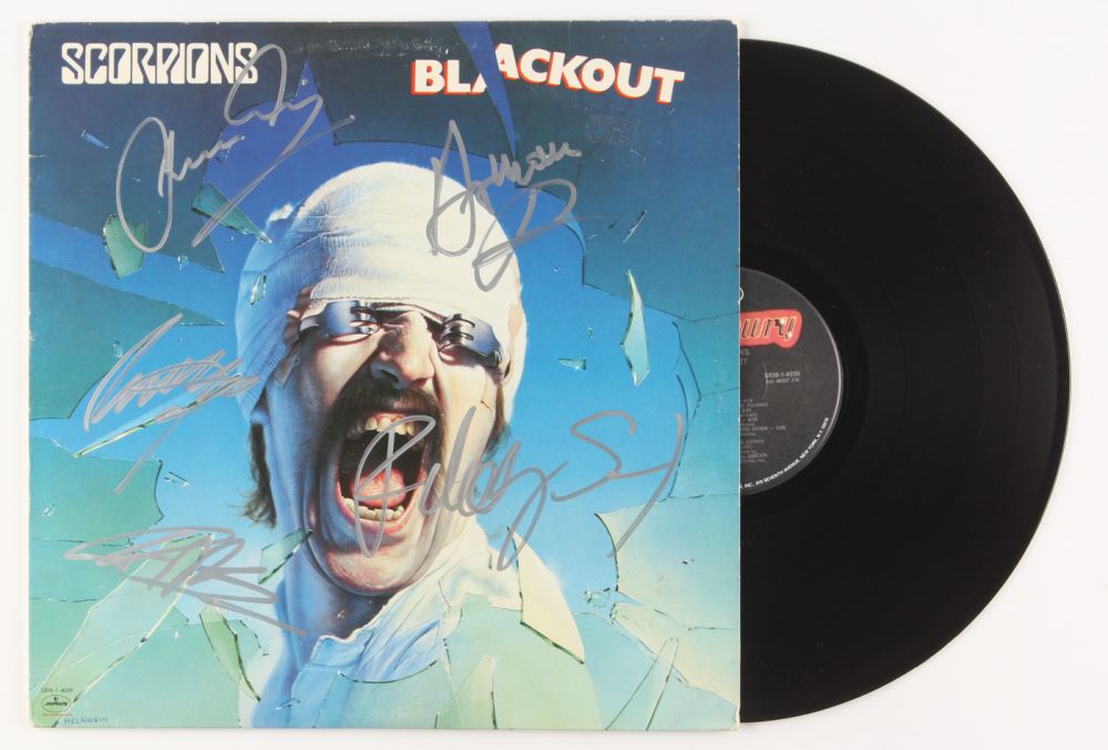 SCORPIONS BLACKOUT サイン入り Scorpions 