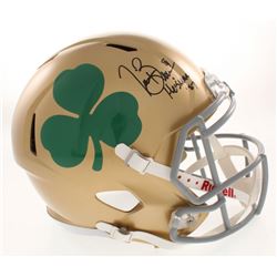 Tim Brown Signed Notre Dame Fighting Irish Full-Size Speed Helmet Inscribed "Heisman '87" (Radtke CO