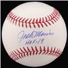 Image 1 : Jack Morris Signed OML Baseball Inscribed "HOF-18" (Schwartz COA)