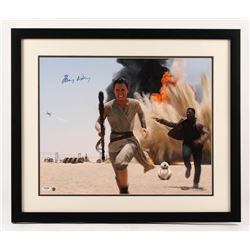 Daisy Ridley Signed "Star Wars: The Force Awakens" 22x26 Custom Framed Photo (PSA COA  Steiner COA)