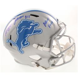 Kerryon Johnson Signed Detroit Lions Full-Size Speed Helmet Inscribed "MoTown's Finest!" (Radtke COA