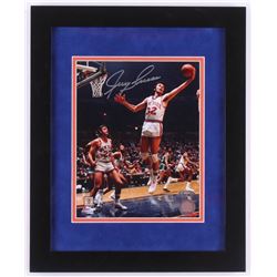 Jerry Lucas Signed New York Knicks 13x16 Custom Framed Photo Display (TriStar Hologram)