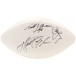 NFL Hall of Famers  Stars Signed Football by (7) with Walter Payton, Emmitt Smith, Mike Ditka,  Stev
