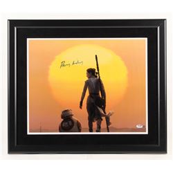 Daisy Ridley Signed "Star Wars: The Force Awakens" 22x26 Custom Framed Photo (PSA Hologram  Steiner 