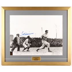 Ted Williams Signed Boston Red Sox 21x25 Custom Framed Photo with Pin (Ted Williams COA)
