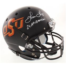 Thurman Thomas Signed Oklahoma State Cowboys Full-Size Helmet Inscribed "2x All-American" (Radtke CO