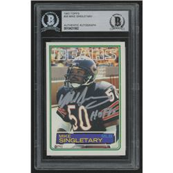Mike Singletary Signed 1983 Topps #38 RC Inscribed "HOF 98" (BGS Encapsulated)
